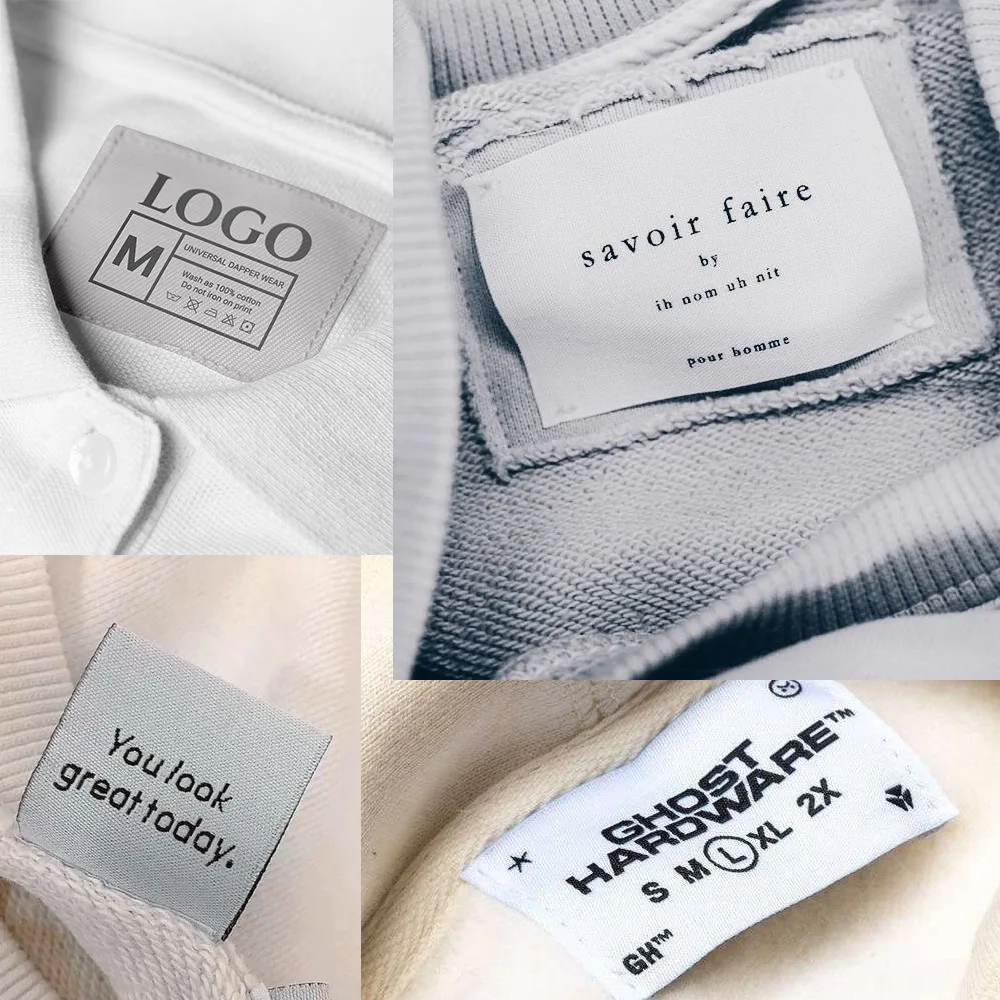 custom neck tags labels hoodies manufacturers