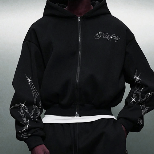 custom rhinestone hoodies manufacturer